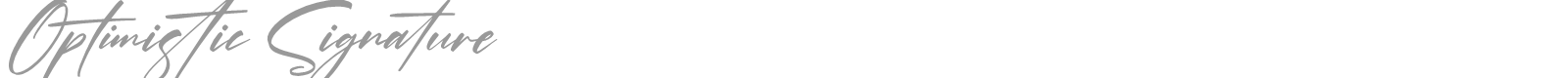 Optimistic Signature font preview